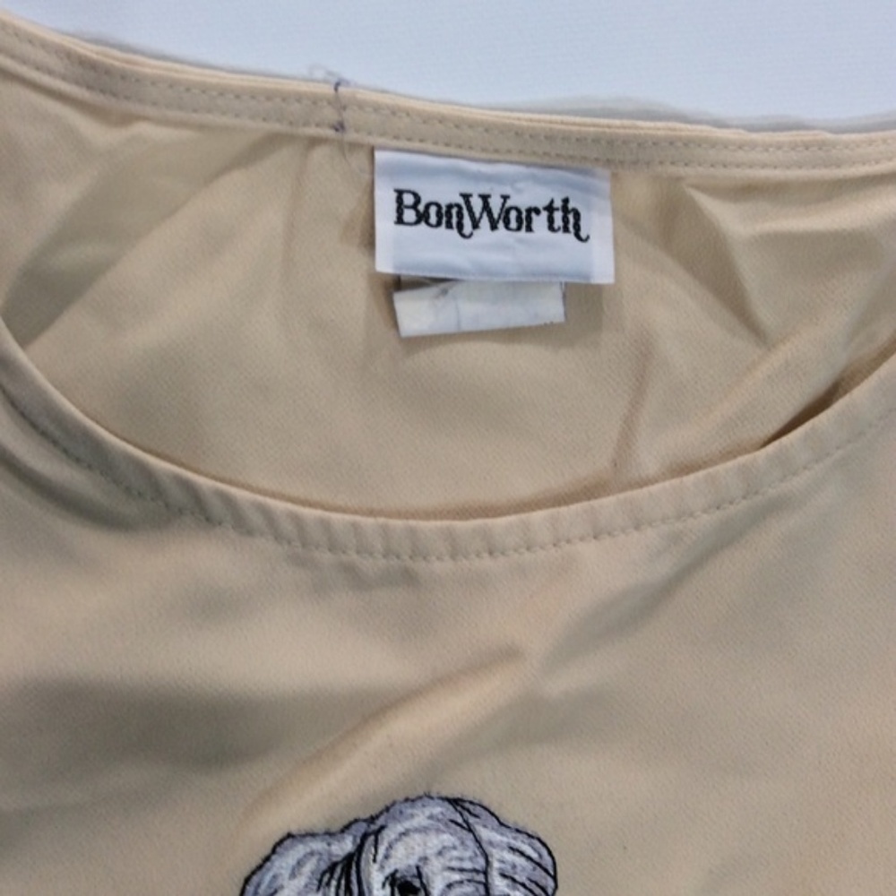 Bon Worth | Embroidered Animals on Tan Sleeve Desert Nature Safari - Picture 9 of 9